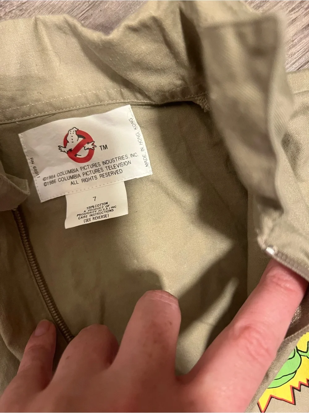 Ghostbusters vintage kids costume 1984